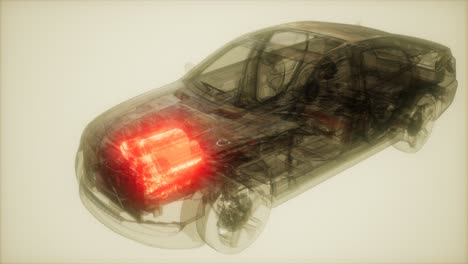 Automotor-Im-Auto-Sichtbar